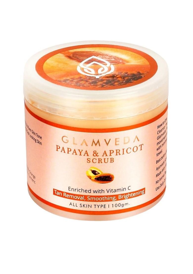 Glamveda Papaya Apricot Tan Removal Scrub 100 G