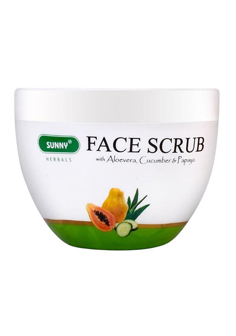 Sunny Herbals Face Scrub With Aloevera Cucumber Papaya 125 G