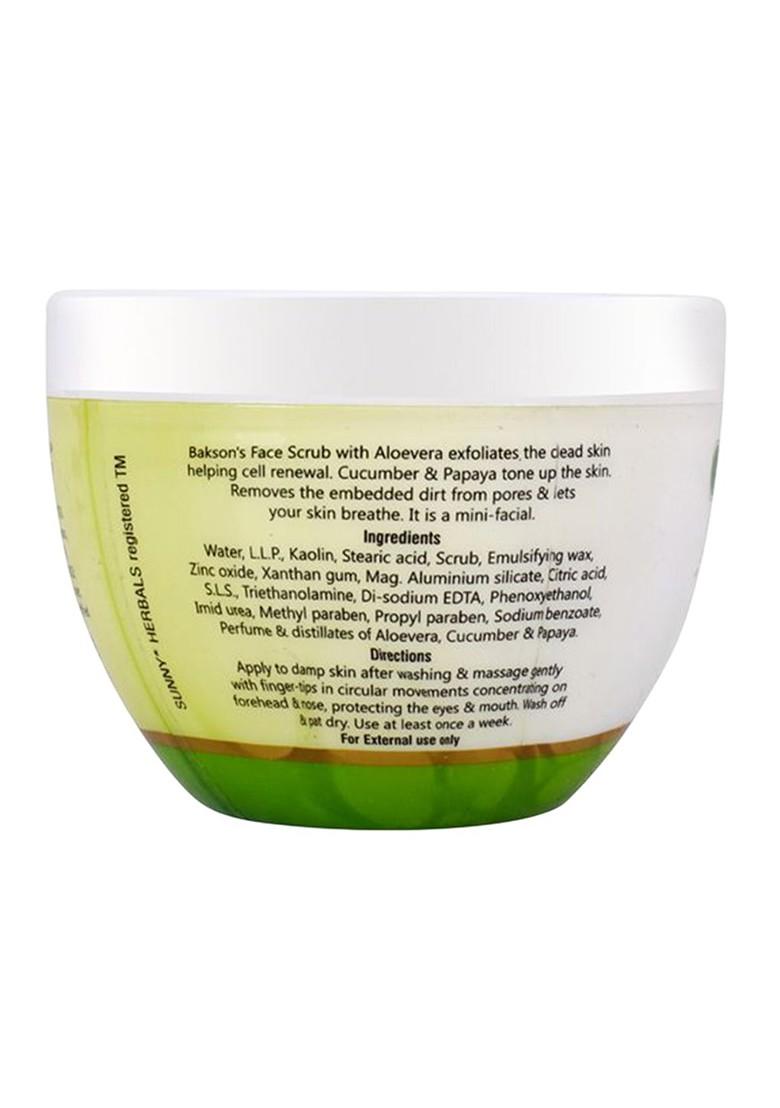 Sunny Herbals Face Scrub With Aloevera Cucumber Papaya 125 G
