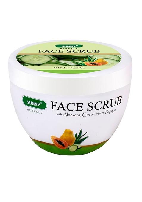 Sunny Herbals Face Scrub With Aloevera Cucumber Papaya 125 G
