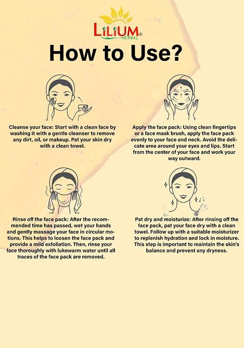 Lilium Gold Face Mask For Younger Looking Skin Extra Glow Fair Complexion 100G