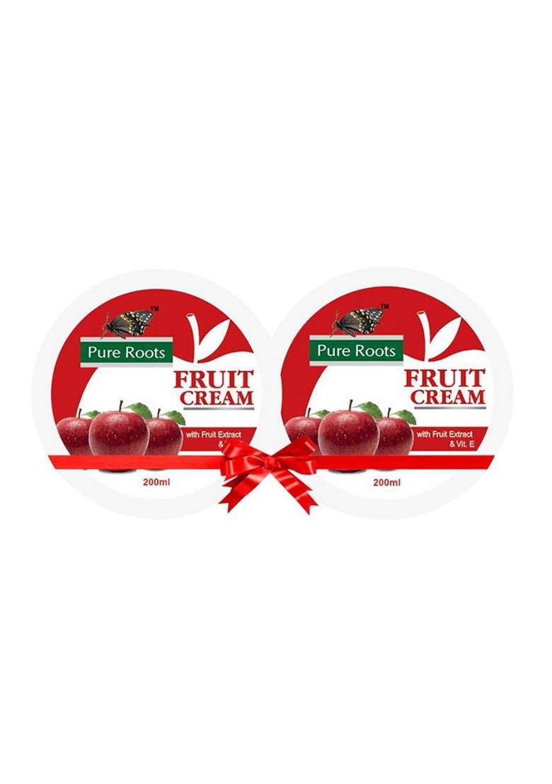 Pure Roots Set Of 2 Fruit Vitamin E Cream 200 Ml Each - Indya