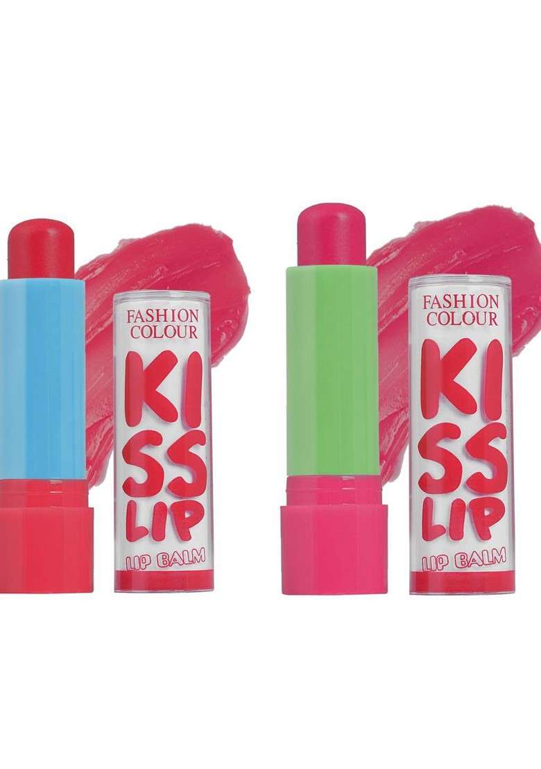 Fashion Colour Set Of 2 Kiss Lip Color Tinted Balm 3 6G Each Fall In Love Endless - Indya