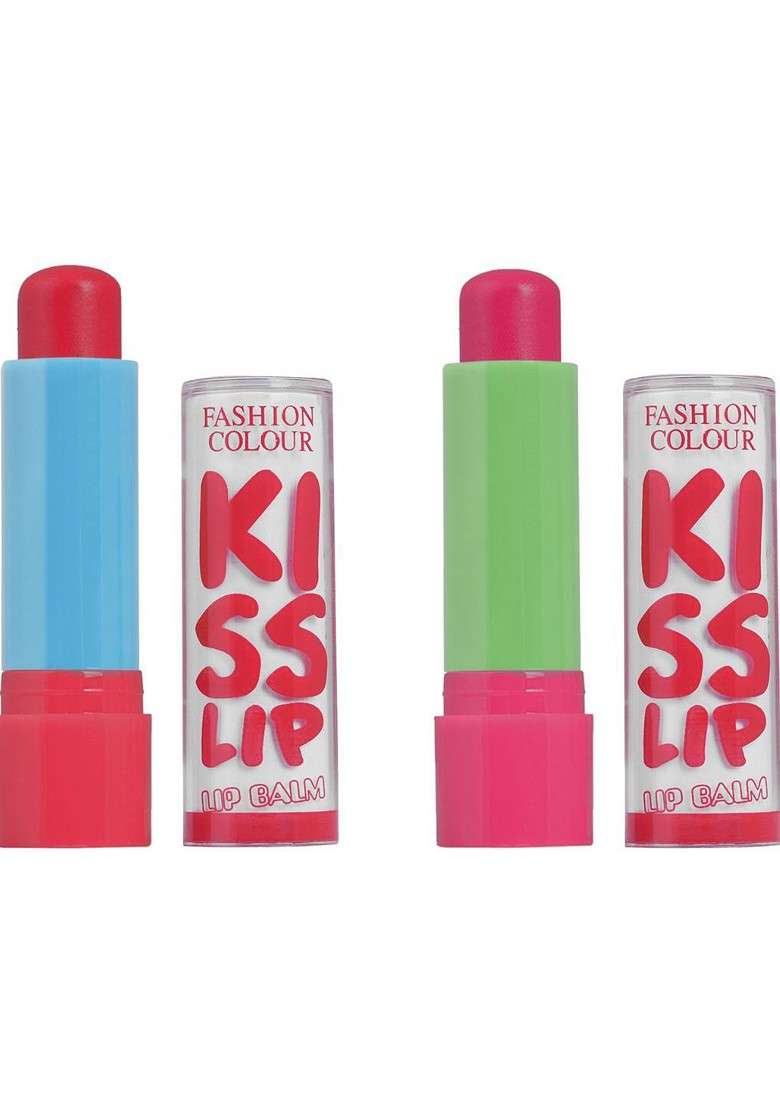 Fashion Colour Set Of 2 Kiss Lip Color Tinted Balm 3 6G Each Fall In Love Endless - Indya
