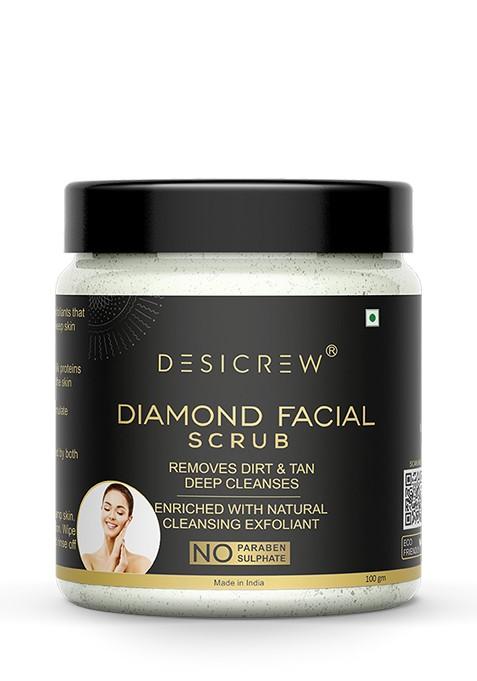 Desi Crew Diamond Facial Scrub 100G