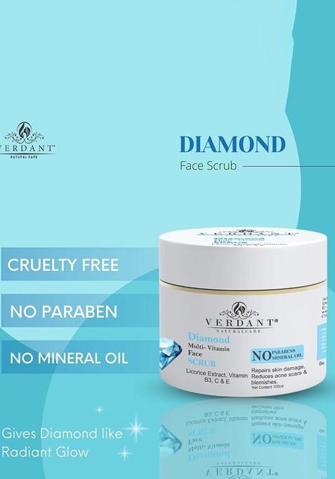 Verdant Natural Care Diamond Multi Vitamin Face Scrub 100Ml