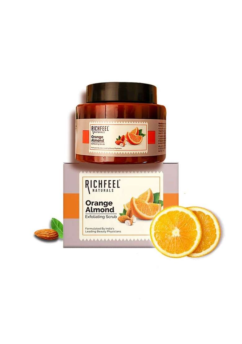 Richfeel Orange Almond Exfoliating Scrub 100 G - Indya