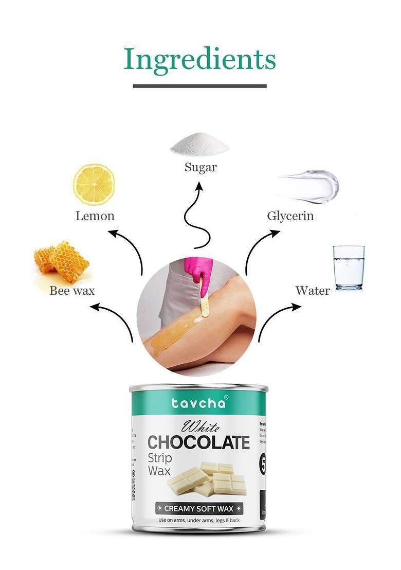 Tavcha White Chocolate Strip Wax With Bee Glycerin 550 G - Indya