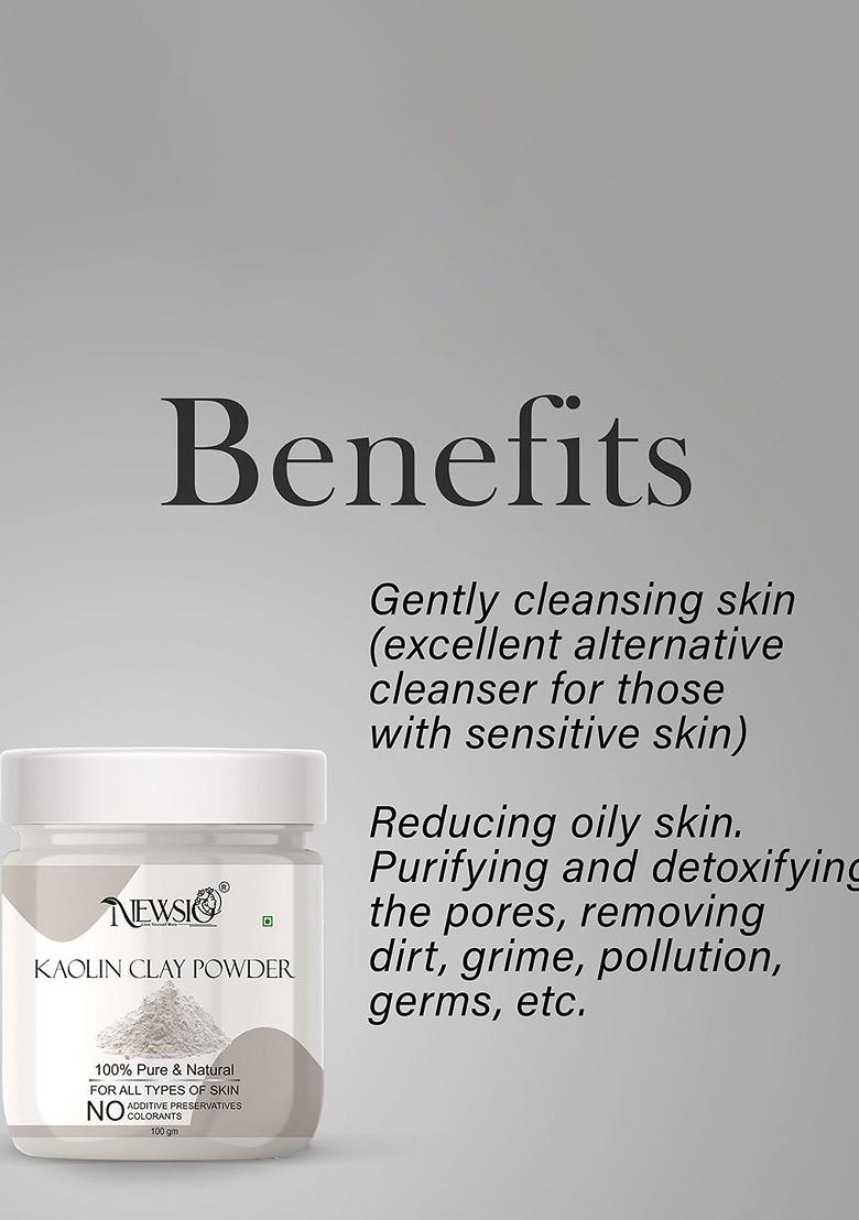 Newsio Pure Natural Kaolin Clay Powder For Skin 100G