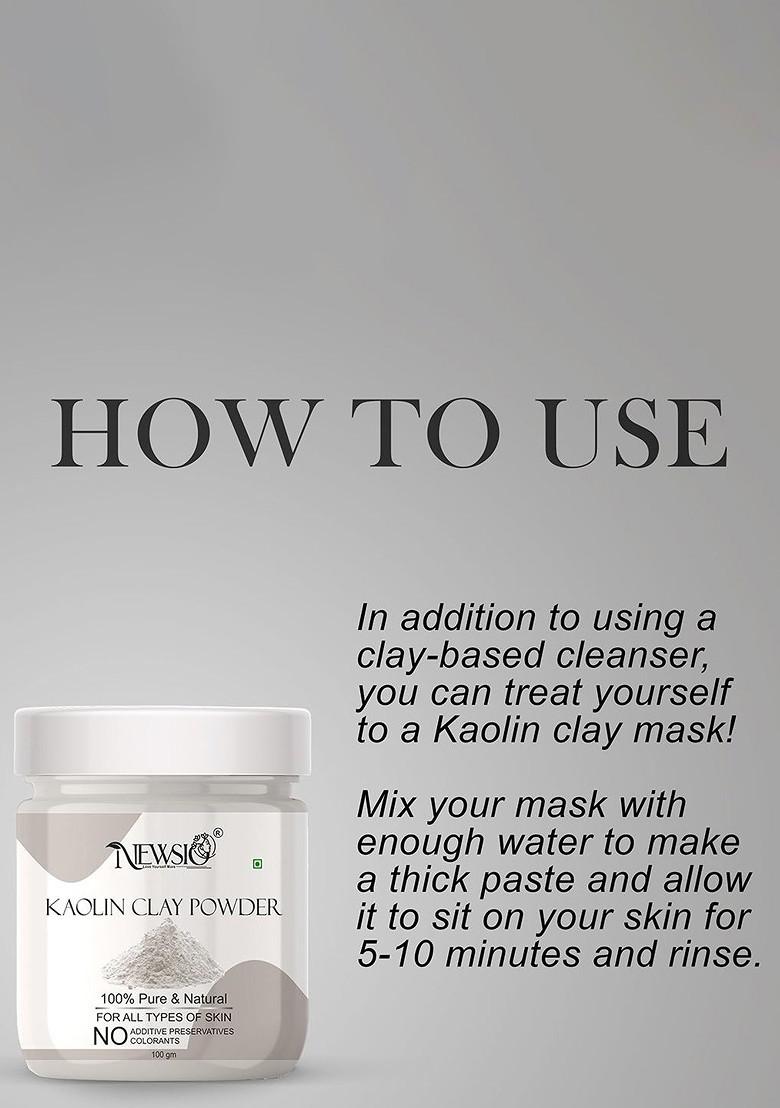 Newsio Pure Natural Kaolin Clay Powder For Skin 100G