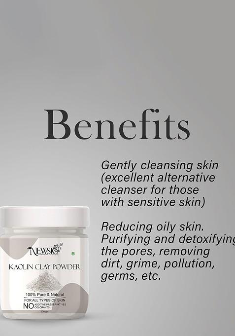 Newsio Pure Natural Kaolin Clay Powder For Skin 100G