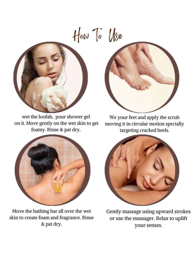 Bodyherbals 8 Pcs Everyday Rituals Bath Body Set - Indya