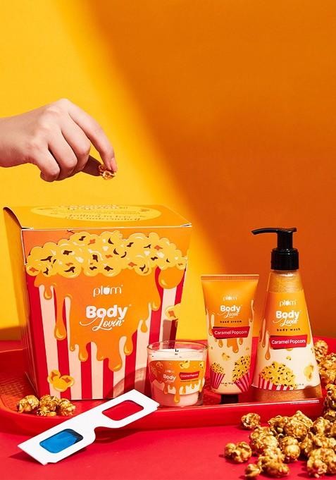 Plum Bodylovin' Caramel Popcorn Chill Beauty Gift Kit