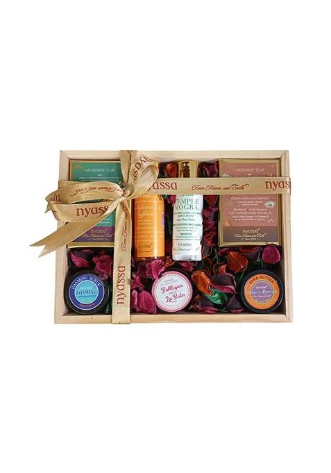 Nyassa Set Of 7 Handmade Soap Body Lotion Lip Balm Face Scrub Gift