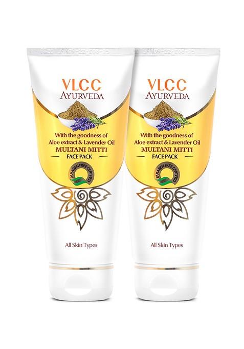 Vlcc Set Of 2 Multani Mitti Face Packs 100G