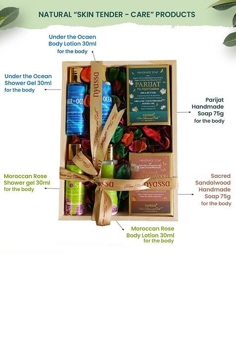 Nyassa Set Of 6 Shower Gel Body Lotion Handmade Soap Gift