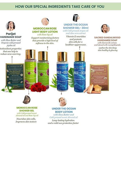 Nyassa Set Of 6 Shower Gel Body Lotion Handmade Soap Gift