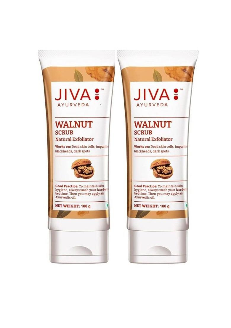 Jiva Set Of 2 Walnut Scrub For Blackheads Dark Spots 100G Each