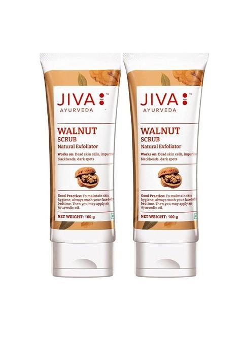 Jiva Set Of 2 Walnut Scrub For Blackheads Dark Spots 100G Each