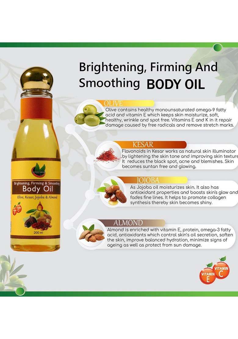 Naturenova Herbals Bath Body Combo Shower Gel 300Ml Scrub 200Ml Oil 100Ml - Indya