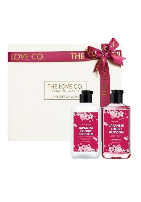 The Love Co Set Of 2 Japanese Cherry Blossom Bath And Body Gift 250Ml Each
