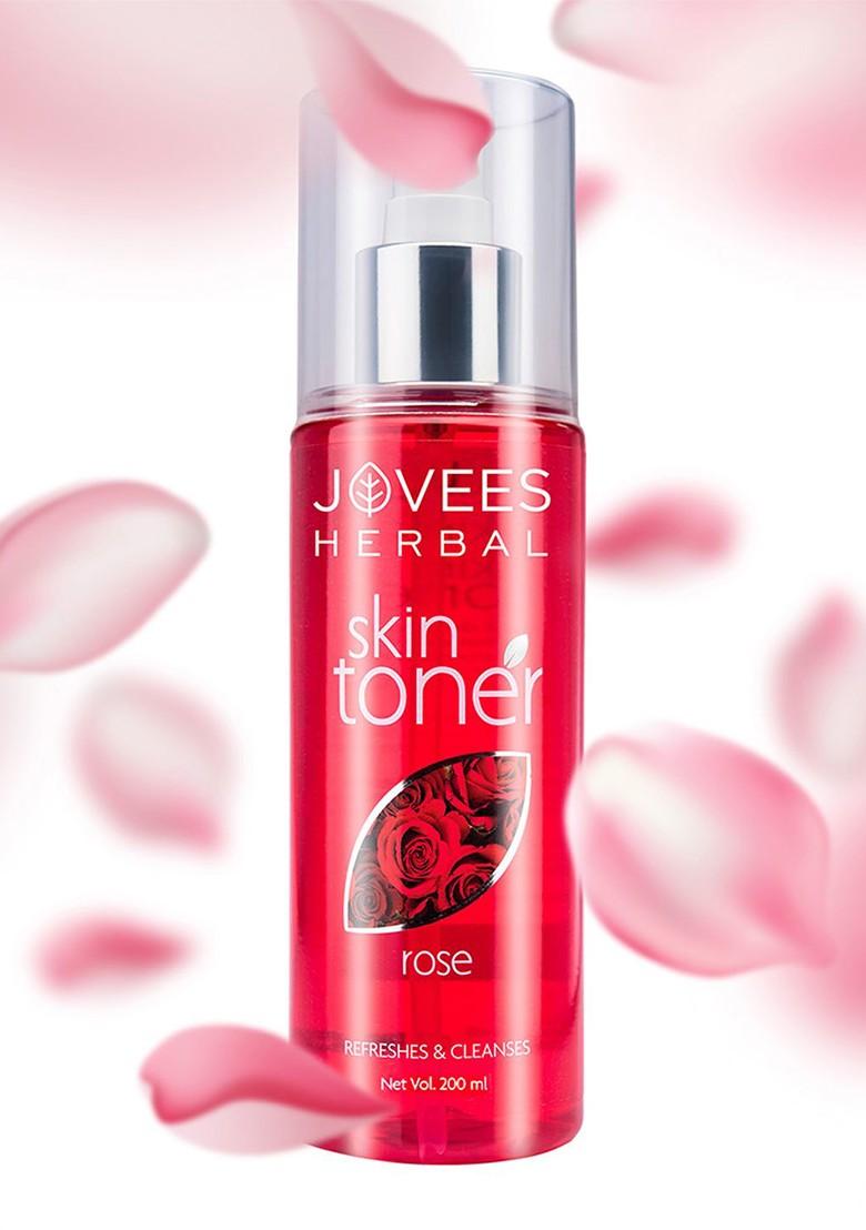 Jovees Rose Skin Toner For Hydration Tightens Pores 200 Ml