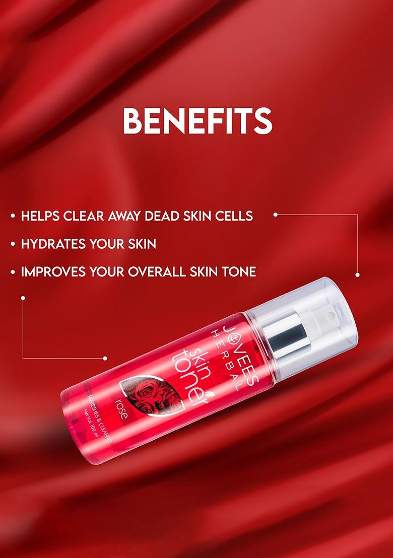 Jovees Rose Skin Toner For Hydration Tightens Pores 200 Ml