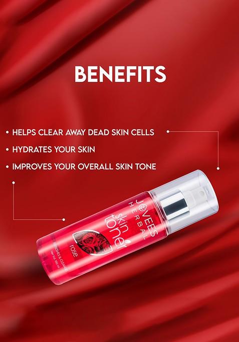 Jovees Rose Skin Toner For Hydration Tightens Pores 200 Ml