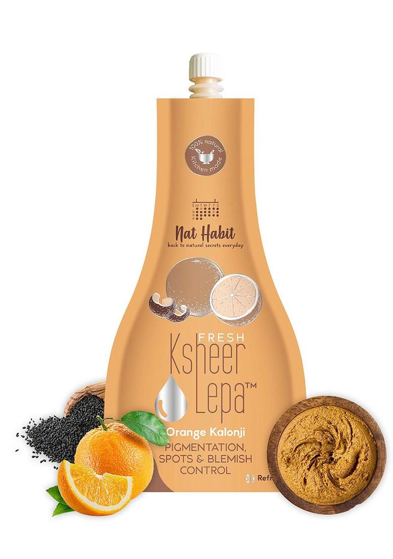 Nat Habit Orange Kalonji Face Mask For Pigmentation Blemish Control No Chemicals 40G