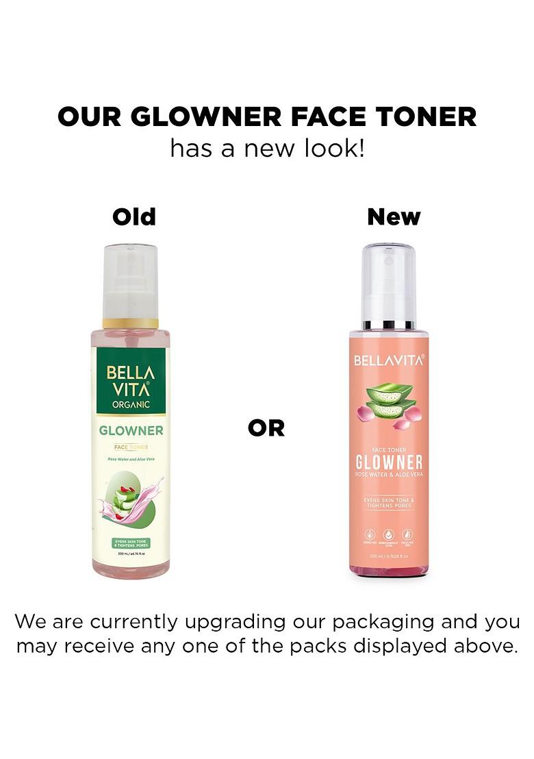 Bella Vita Organic Glowner Rose Water Face Toner Mist
