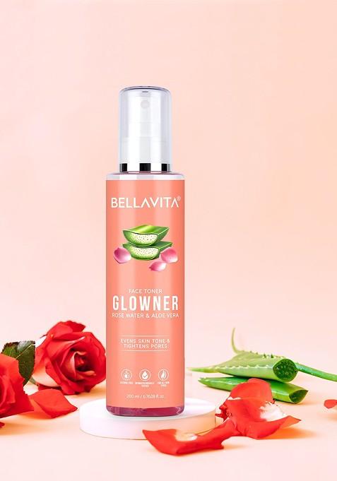 Bella Vita Organic Glowner Rose Water Face Toner Mist