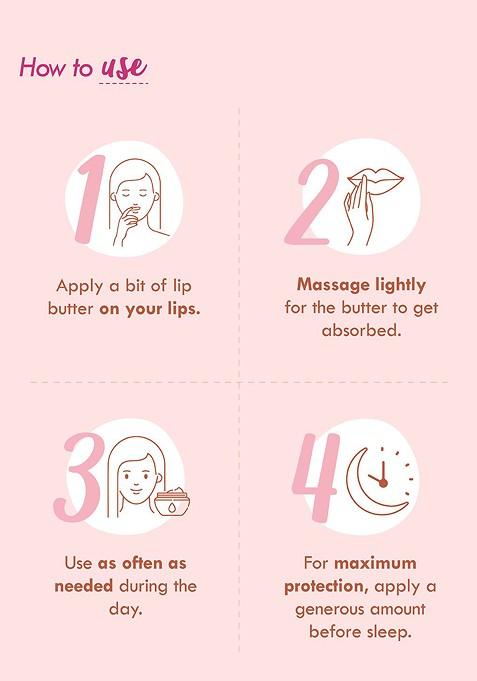 Nat Habit Pomegranate Rose Lip Balm Desi Ghee Honey For Pigmentation Chapped 10G