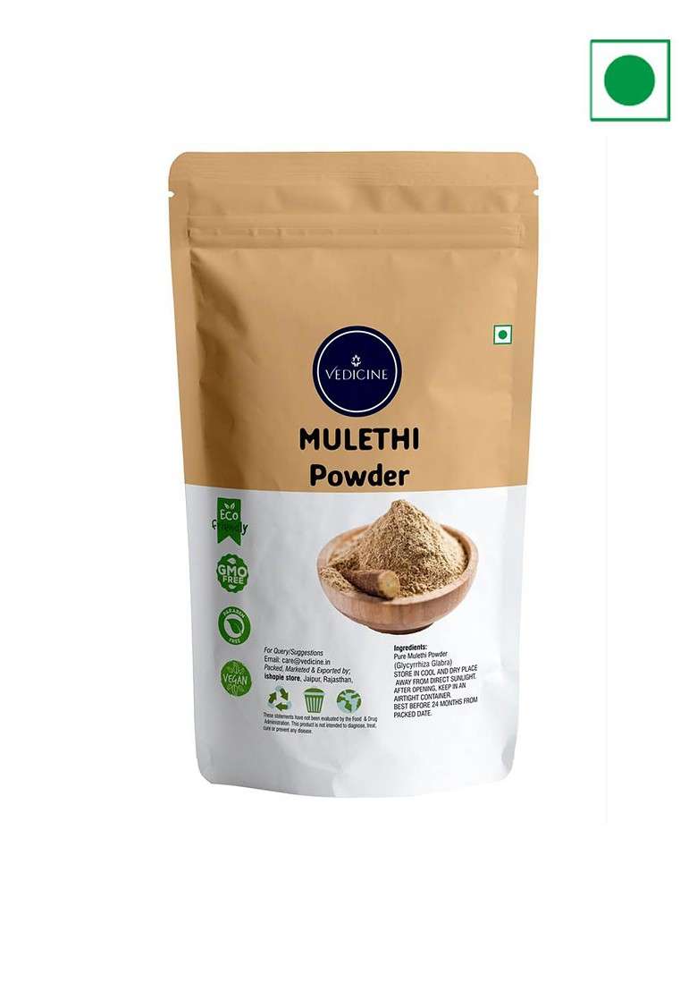 Vedicine Pure Mulethi Powder Face Pack 100 G - Indya