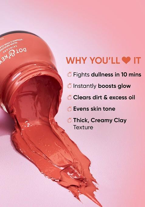 Dot & Key Vitamin C Pink Clay Face Mask For Glowing Skin With E 85 G