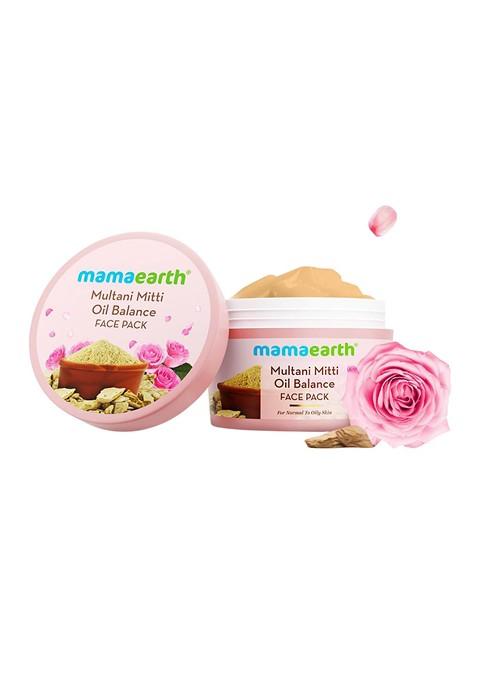 Mamaearth Multani Mitti Oil Balance Face Pack With Bulgarian Rose 200 G