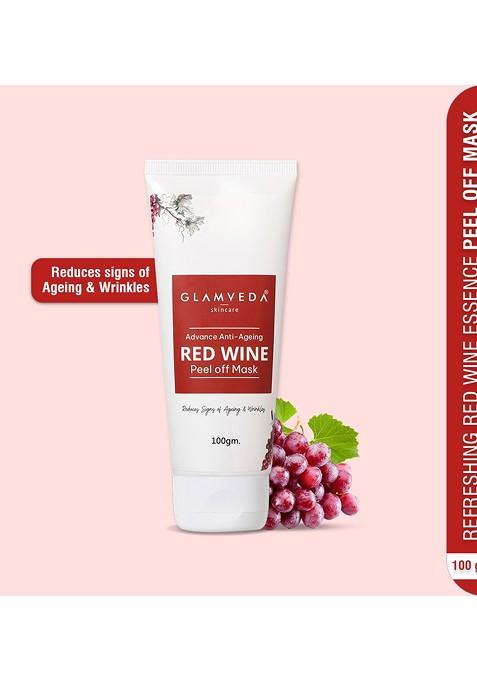Glamveda Red Wine Advance Anti Ageing Peel Off Mask 100 Gm