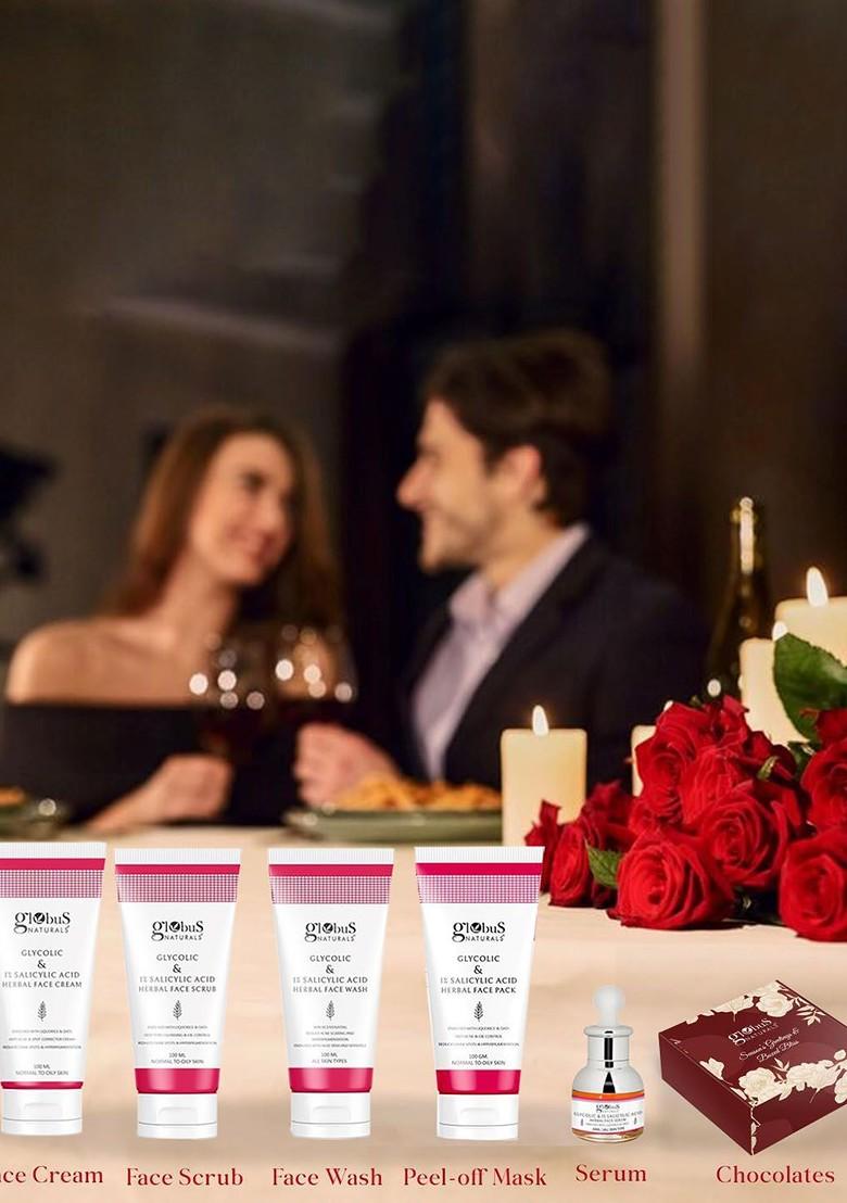 Globus Naturals Set Of 6 Anti Acne Glycolic 1 Salicylic Acid Skin Care