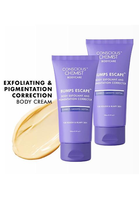 Conscious Chemist Set Of 2 Salicylic Acid Body Moisturiser For Pigmentation Bump Removal