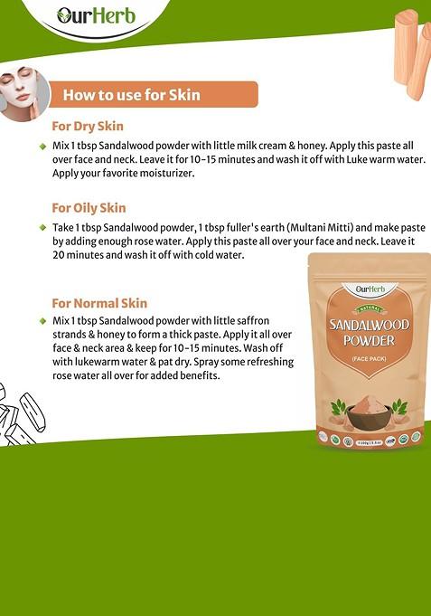 Ourherb Sandalwood Powder Mask 100 G