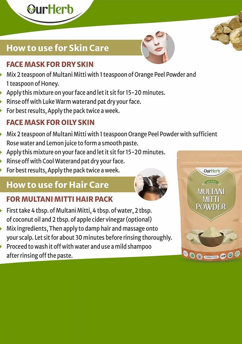 Ourherb Multani Mitti Powder Mask 100 G
