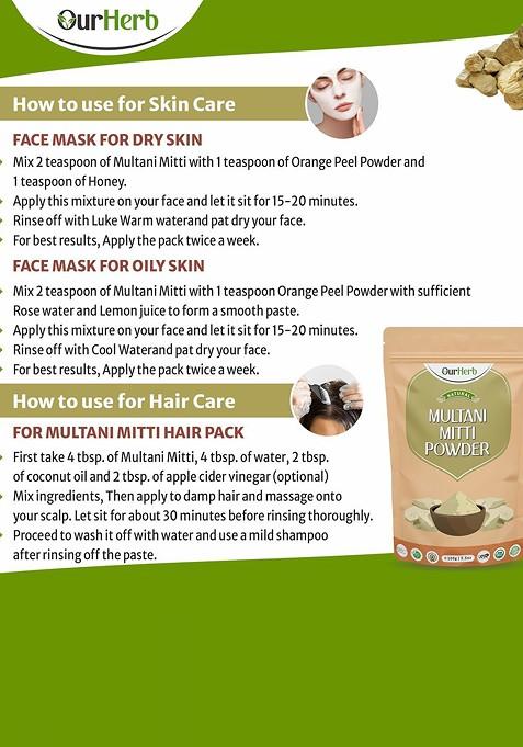 Ourherb Multani Mitti Powder Mask 100 G