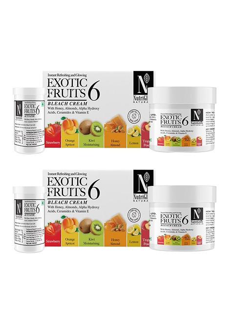 Nutriglow Naturals Exotic Fruits 6 Bleach Cream 43 Gm