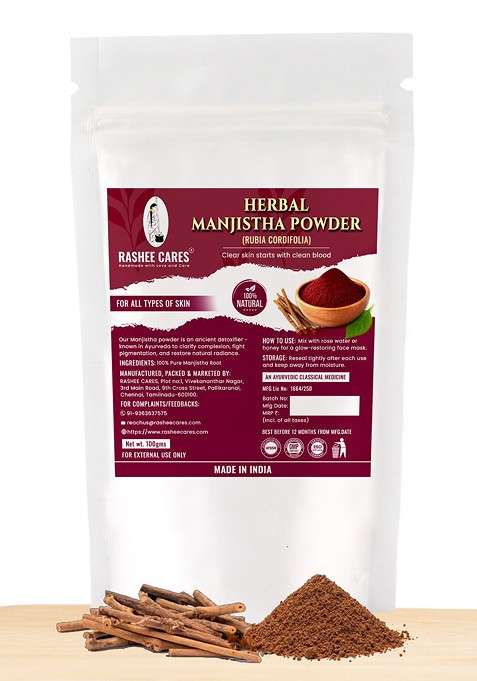 Rashee Cares Herbal Manjistha Powder For Soothing Skin 100 G
