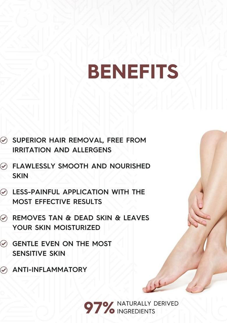 Sterling Naturals Women Wax Smooth Less Painful Hair Removal D Tan Formula 700G