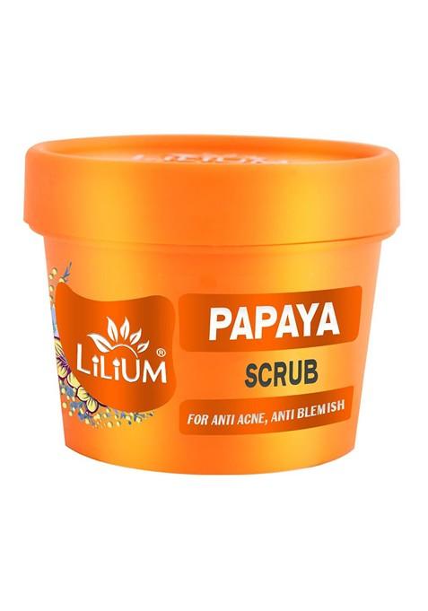 Lilium Papaya Scrub For Anti Acne Blemish 100G