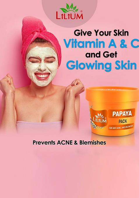 Lilium Papaya Scrub For Anti Acne Blemish 100G