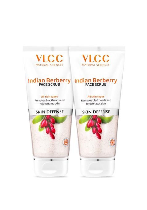 Vlcc Set Of 2 Skin Defense Indian Berberry Face Scrub 100 G Each