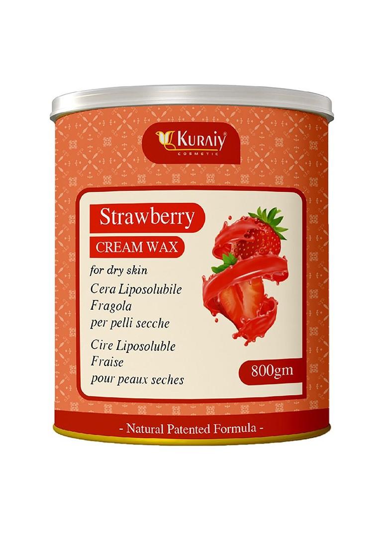 Kuraiy Strawberry Cream Wax For Dry Skin Smooth Hair Removal 800G