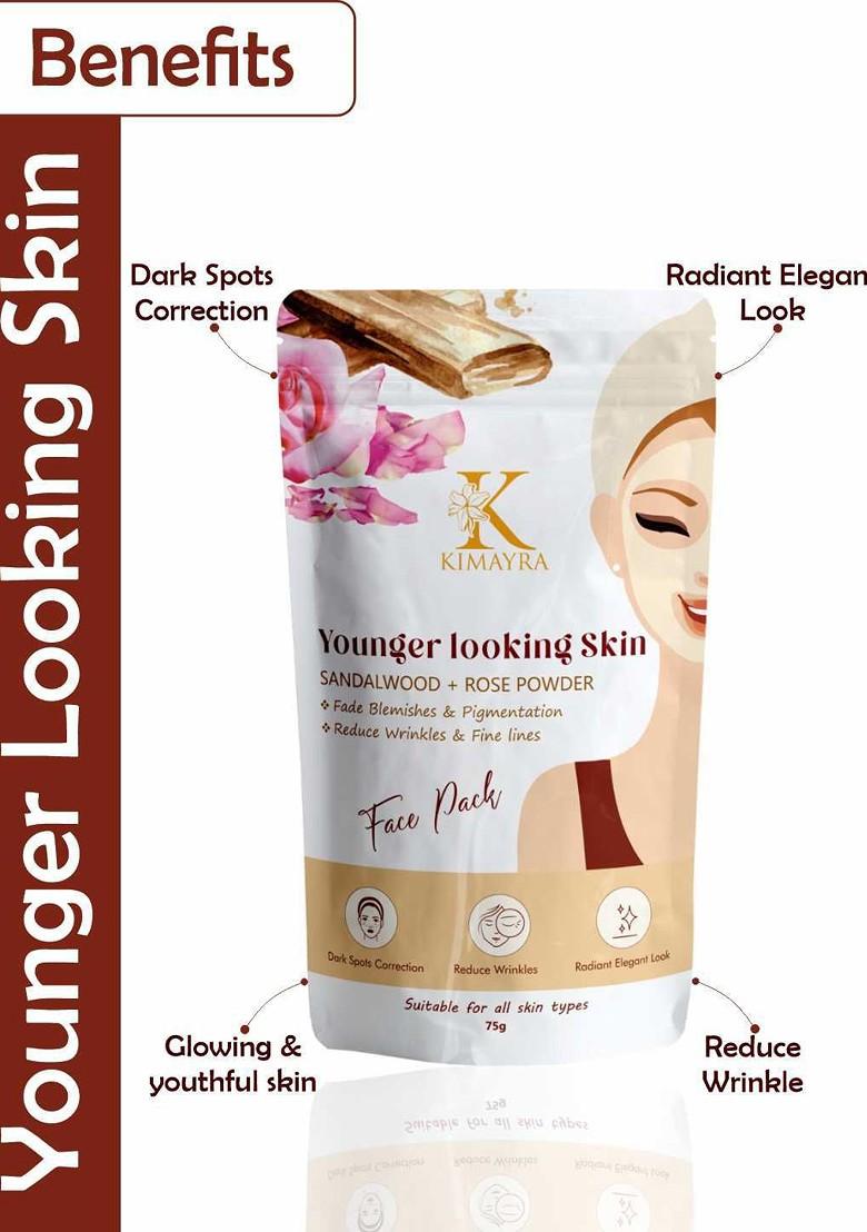 Kimayra World Sandalwood Rose Face Pack Powder 75G