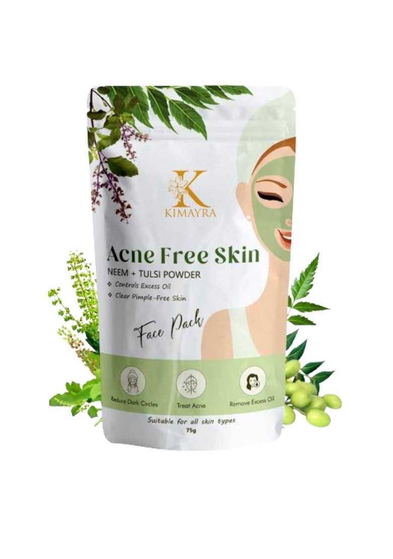 Kimayra World Neem Tulsi Face Pack Powder 75G - Indya